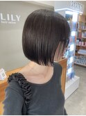 自然にまとまるボブ