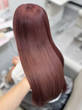 アール 横浜(R) 【MOMO】ブリーチ1回でピンクベージュ*ハイトーン