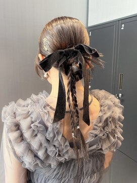 ハルキミナト ジャパン ヨコハマ(HARUKI MINATO japan YOKOHAMA) 大人可愛いタイトアレンジ/横浜ヘアセット/編み下ろし