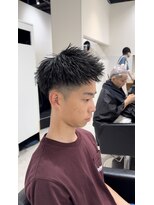 ルーストデラックス 京都河原町三条(ROOST dx)&nbsp;メンズヘア/ジェットモヒカン/黒髪/京都