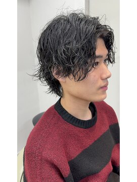 キャンバス バイ ネオリーブ 横浜西口(Canvas by neo.) 横浜★シャドウパーマメンズ縦落ちスパイラルパーマ