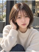 ショートボブ髪型20代30代40代50代前髪あり前髪なし面長丸顔大宮