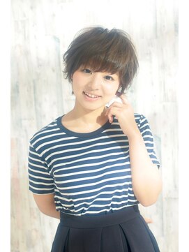 エイミーバイアフロート(amie by afloat) amie by afloat☆ハニーミントカラー☆斜めバングショート