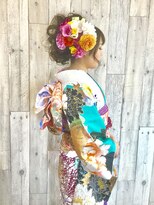 ヘアースペース ムーン(Hair Space MOON) 振袖の着付けとヘアセット