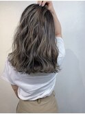 【ハイライト】アッシュグレージュカラー◎