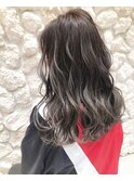 バレイヤージュ#グレージュ#大人かわいい#デザインカラー