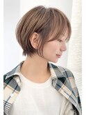耳掛けショート×抜け感くびれヘア【瀧上丈司】