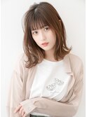 【FRAME  なんば】ことりベージュ ニュアンスカール