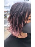 グラデーション　ピンクパープル
