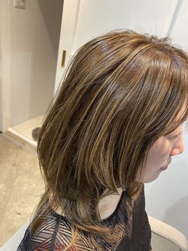 リアン ヘアー(Lien hair) 西海岸風ハイライトデザインカラー