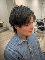 コワファーストナガサキシャンプーボーイ(COIFF1RST NAGASAKI SHAMPOO BOY)&nbsp;スパイラルパーマ×ショートウルフアップバング