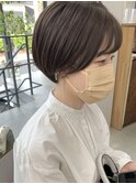 柔らかい丸みショートボブ