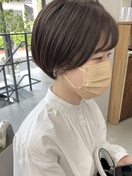 ヘアー アイス 御器所本店(HAIR ICI) 柔らかい丸みショートボブ
