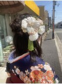 ハーフアップ