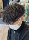 無造作パーマ波巻きパーマ波巻きスパイラルパーマツーブロック