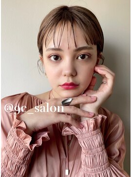 ナンシー(9c) ショートバング×束間