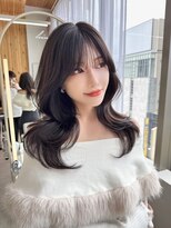 アフロートリノ(AFLOAT Leino)&nbsp;大人可愛いくびれヘア　レイヤーカット　顔まわりシースルー#