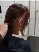 スタイル 茅ケ崎(STYLE) 【零也】インナーカラーベイビーピンク×ボブ