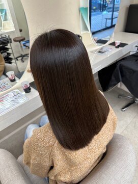 ドロシー 郡山桑野店(Dorothy) イメチェンハッシュカットフルバング似合わせレッドブラウン