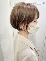 アッシュ 下北沢店(Ash)&nbsp;ベージュカラーの丸みショートボブ