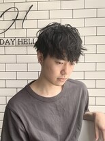 オールデイハローズ 京都駅前店(ALL DAY HELLO`S)&nbsp;大人マッシュかわいくないメンズパーマ【京都駅】３０代４０代