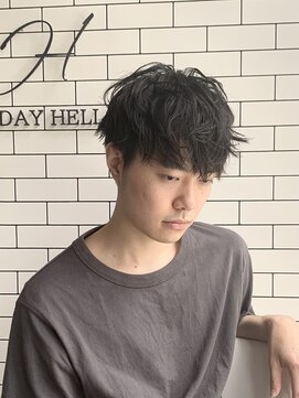 オールデイハローズ 京都駅前店(ALL DAY HELLO`S) 大人マッシュかわいくないメンズパーマ【京都駅】30代40代