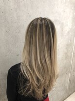 ラフィスヘアードープ 新宿店(La fith hair dope)&nbsp;ホワイトブロンドのバレイヤージュカラー欲しい