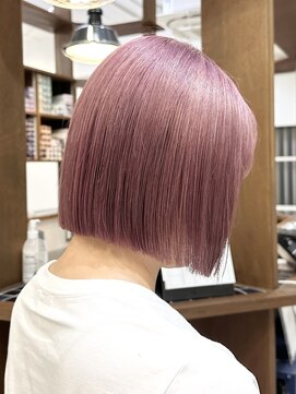 ルイ(ROUIS produced by LUCK 津田沼) ROUIS 津田沼 ブリーチ2回のモテピンク/ブリーチ/ハイライト