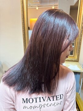 アメリ ココロ 南森町店(Ameri cocoro.) 【レッドベージュ/ロング/似合わせボブ】#Ameri