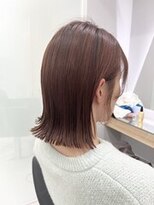 クシュ 本川越店(kusyu...)&nbsp;イメチェンホワイトブロンド外ハネボブ美髪ワイドバング韓国黒髪