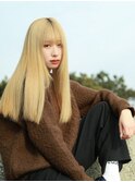 ハイトーンブロンド　ロングヘア