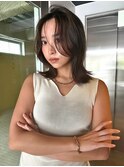 外ハネミディアムボブ