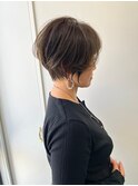 ◇大人可愛い20代30代40代50代前下がりショートボブ丸みショート