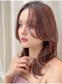 自然に流れる韓国前髪/韓国バング