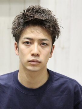 ヘアーアンドグルーミング ヨシザワインク(HAIR&GROOMING YOSHIZAWA Inc.) ツイストスパイラルパーマツーブロックショート爽やか清潔感束感