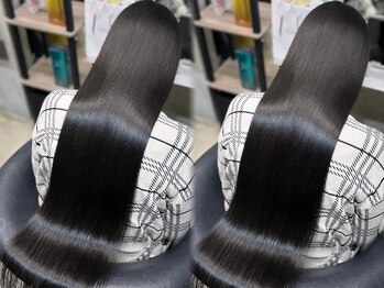 etora 渋谷店 髪質改善トリートメント　縮毛矯正　ダブルカラー　レイヤーカット