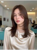 韓国/髪質改善/レイヤーカット/小顔/透明感カラー
