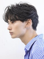 アーリー(Ali'i)&nbsp;リバースセンターパートフェザーショートフェザーパーマ韓国