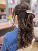 結婚式・お呼ばれに人気★王道ハーフアップアレンジ