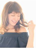 ラフなミディアムスタイル☆ミックスパーマ