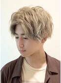センターパート×ハイトーン◎20代30代
