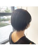 丸みshort×blue-black