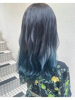 フロート 小阪店(float)&nbsp;グラデーションカラー_マロンベージュ Aラインボブ かきあげ