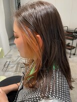 ストレータ バイ マリオ(Strata by mario)&nbsp;［横山］インナーカラー×アクティブオレンジ