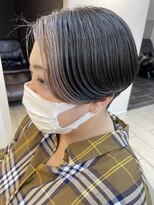 テトラ バイ ネオリーブ 横浜西口店(tetra by neolive)&nbsp;横浜★ポイントブリーチ顔まわりに大人デザイン