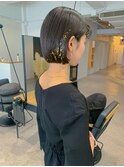 金箔ヘアアレンジ