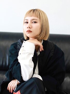 テトヘアー(teto hair) ミルクティー　ベージュ　ウルフ　オン眉