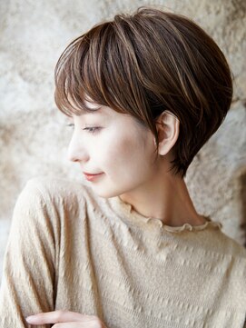 カライングドゥ(ing deux) ショートカット×ひし形ショートボブ×前髪あり20代30代40代 s03