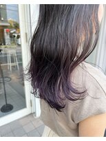 ドットエフ(.f)&nbsp;グラデーションカラー/パープル/ブリーチ