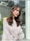 大人可愛いくびれヘアー♪イルミナカラー【野呂朱里】